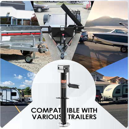 YOMILINK 5000 lbs A-Frame Trailer Jack, 15" Lift, Adjustable Drop Leg