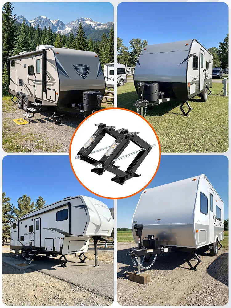 YOMILINK 7500lbs RV Scissor Jacks, Stabilizer Leveling Heavy Duty Jacks