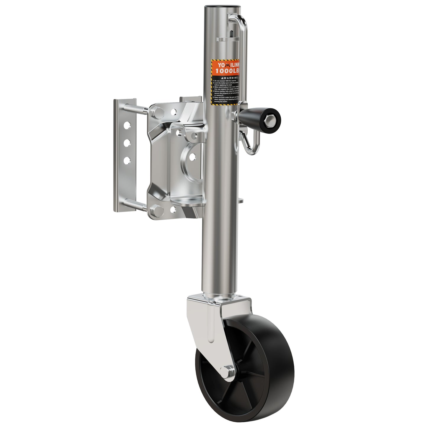 YOMILINK 1000 lbs Trailer Jack with Wheel, Heavy Duty Swivel Boat Jack