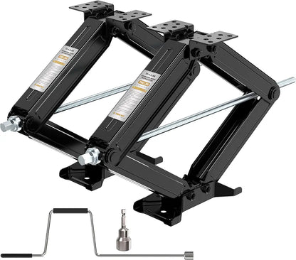 YOMILINK 7500lbs RV Scissor Jacks, Stabilizer Leveling Heavy Duty Jacks