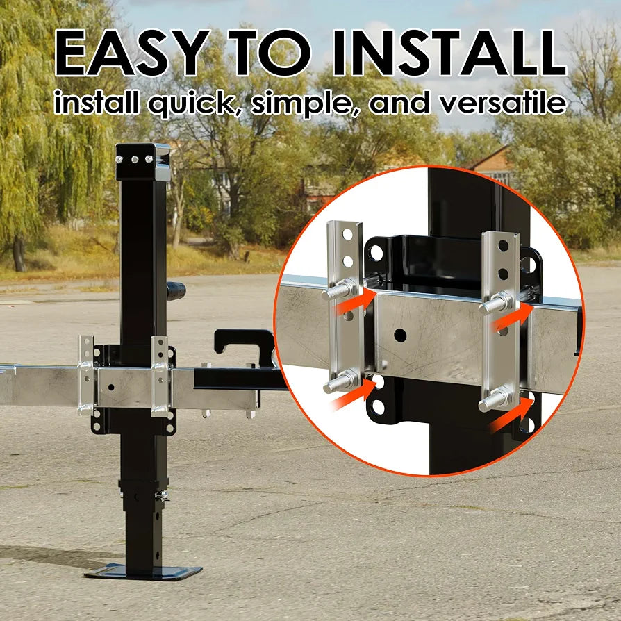 YOMILINK 8000 lbs Trailer Jack, Bolt-On, 28.6" Vertical Travel