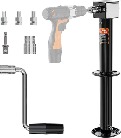 YOMILINK Upgrade 5000 lbs Trailer Jack, 20-24V Cordless Drill Compatible