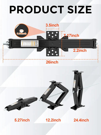 YOMILINK 7500lbs RV Scissor Jacks, Stabilizer Leveling Heavy Duty Jacks